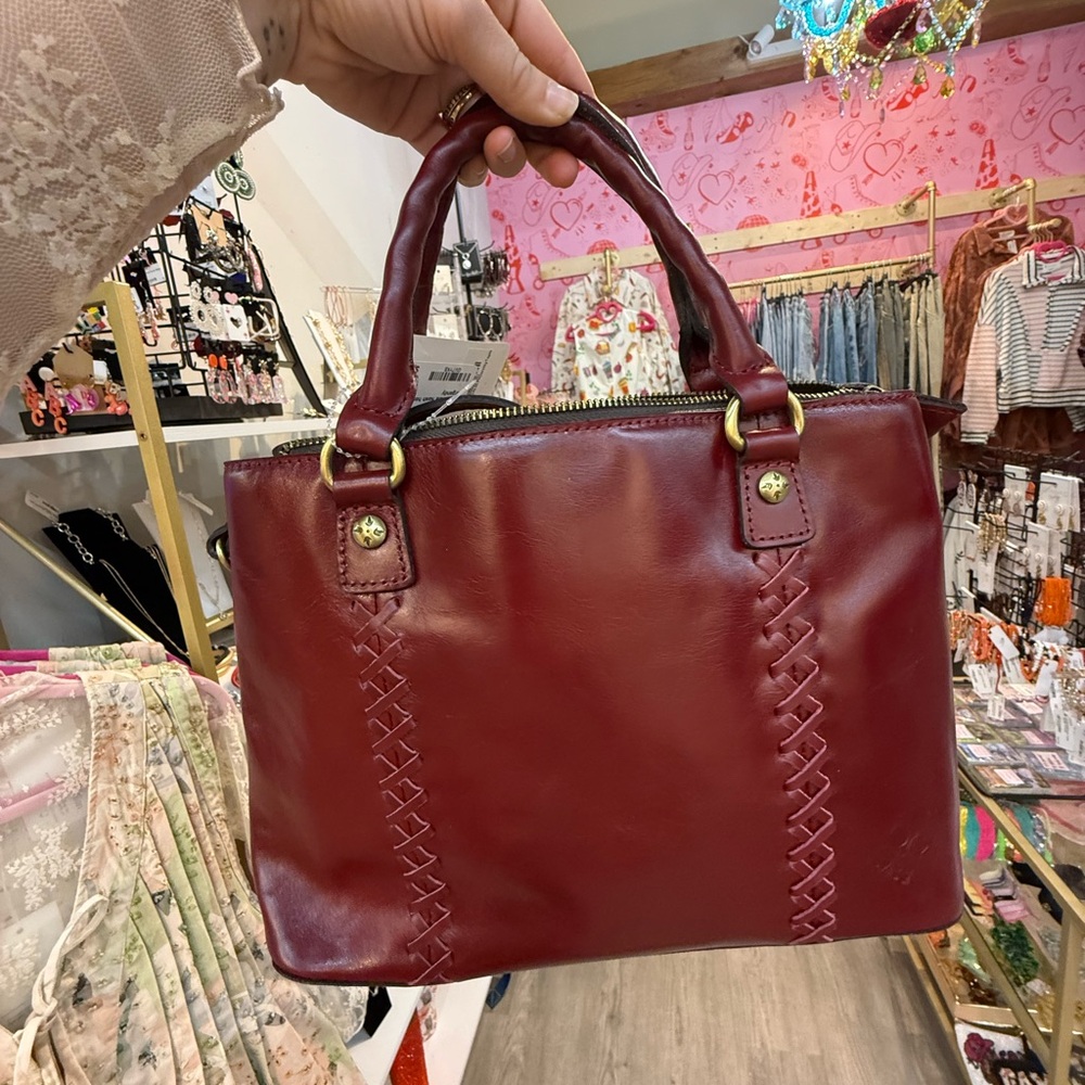 Patricia Nash Burgundy Leather Bag